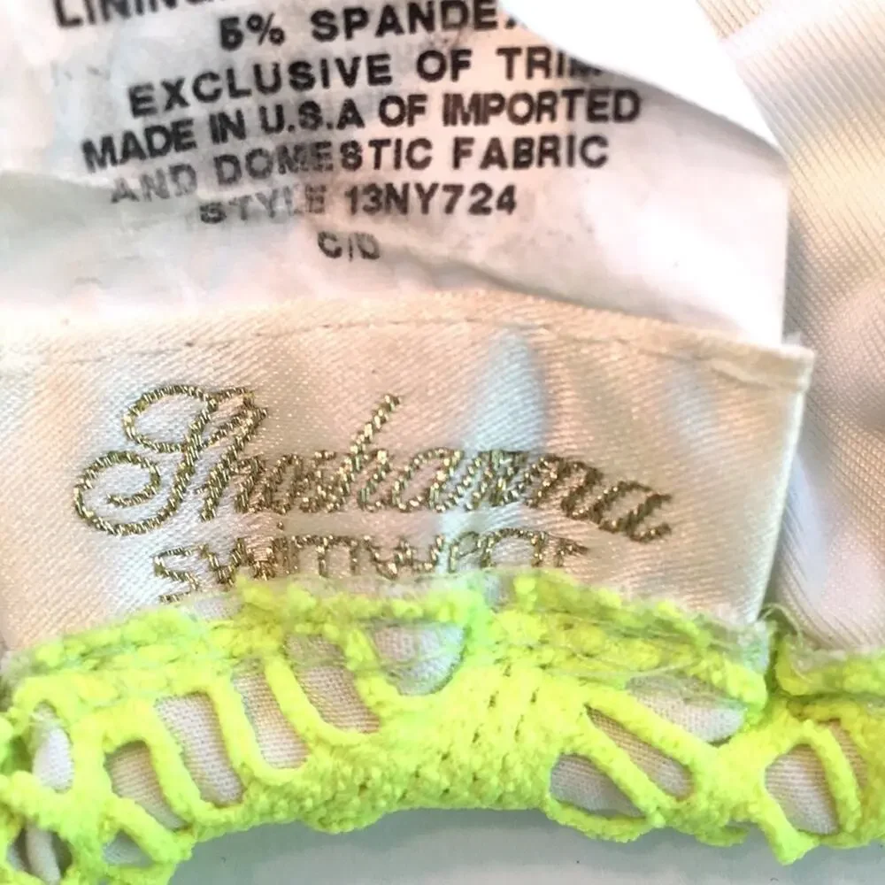 Shoshanna for Anthropologie bikini EUC yellow sz Small